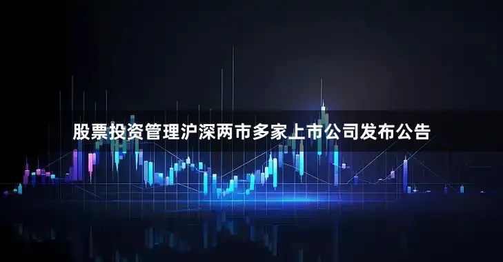 股票投资管理沪深两市多家上市公司发布公告